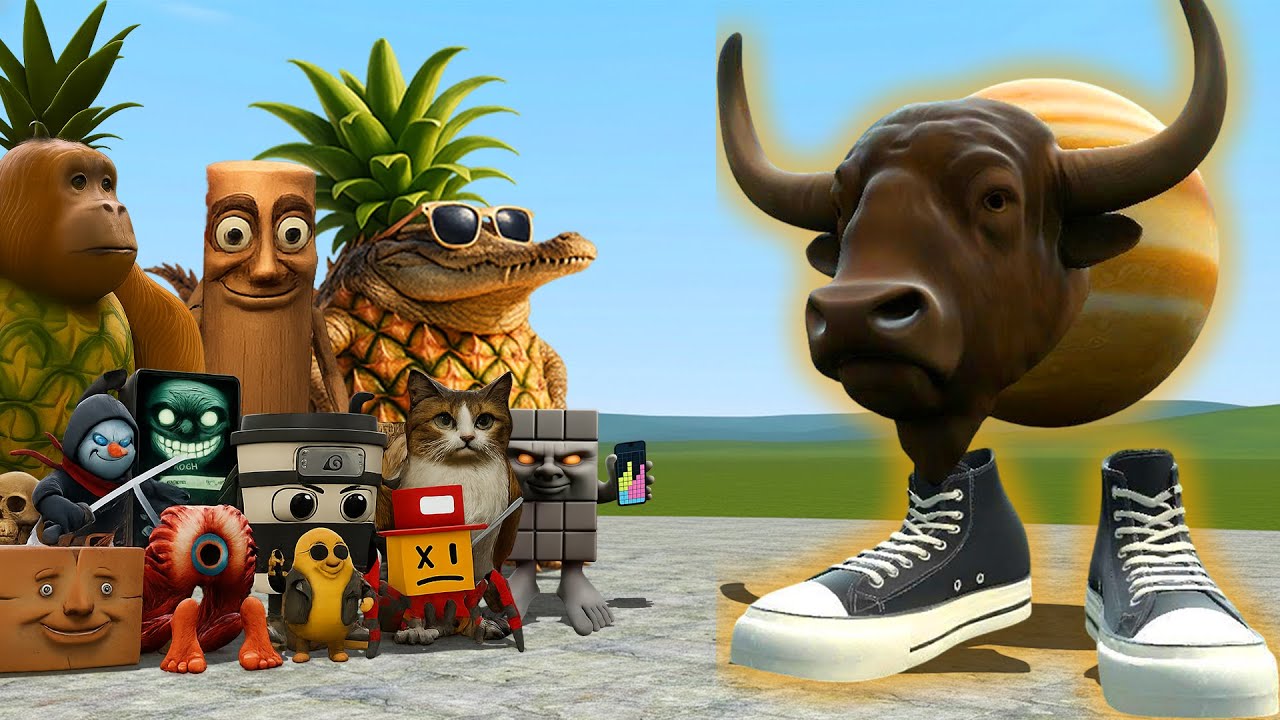 NEW EVOLUTION OF ALL ITALIAN AI BRAINROT MEMES VS IL BISONTE GIUPPITERE! - In Garry's Mod