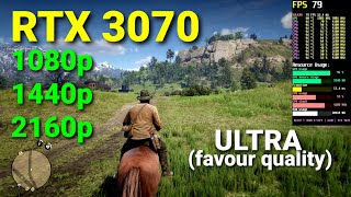 Red Dead Redemption 2 | RTX 3070 | 1080p/1440p/2160p | Ultra (Favour Quality)