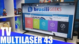 MULTILASER MANUFACTURING TV?!? DISCOVER THE 43-INCH TL004 SMARTV! UNBOXING AND IMPRESSIONS