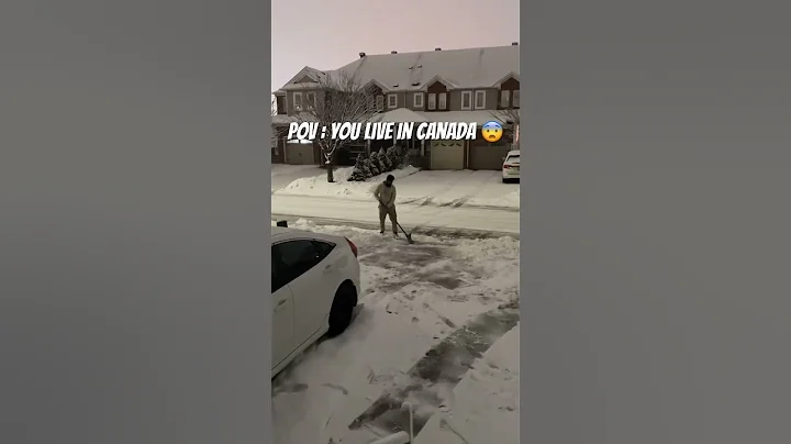POV : you live in Canada #youtubeshorts #viral #canada #mallu #kerala #snowing