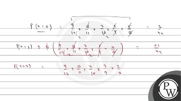 From a lot of 12 items containing 3 defectives, a sample of 5 items is drawn at random. Let the ....