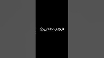 سورة قريش شاشة سوداء للشيخ أنس الميمان ❤️❤️