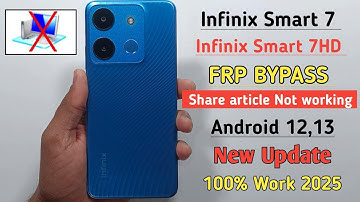 Infinix Smart 7/7 HD Frp Bypass New Update 2025 | Fix YouTube Update | Share Article Not Work