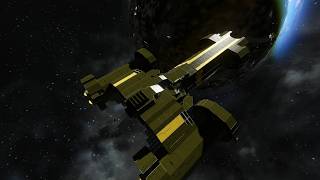 Space Engineers (Long Play) Building the Nisos from FTL in Creative (No Commentary)