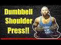 Dumbbell Shoulder Press At Home!