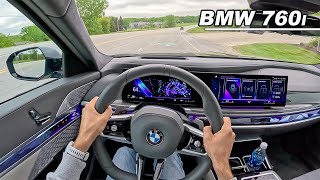 2023 BMW 760i xDrive - $162,000 Twin Turbo V8 Movie Theater (POV Binaural Audio)