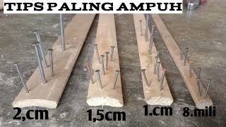 Tips PALING AMPUH || DUA cara memaku bambu agar tidak pecah