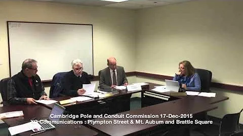 XO, Cambridge Pole and Conduit Hearing, Dec 17, 2015