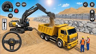 👷City Road Construction Simulator 3D 🚧 | Heavy Excavator & Truck - Android Gameplay screenshot 2