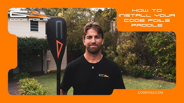 How to setup your Code Foils Paddle w James Casey