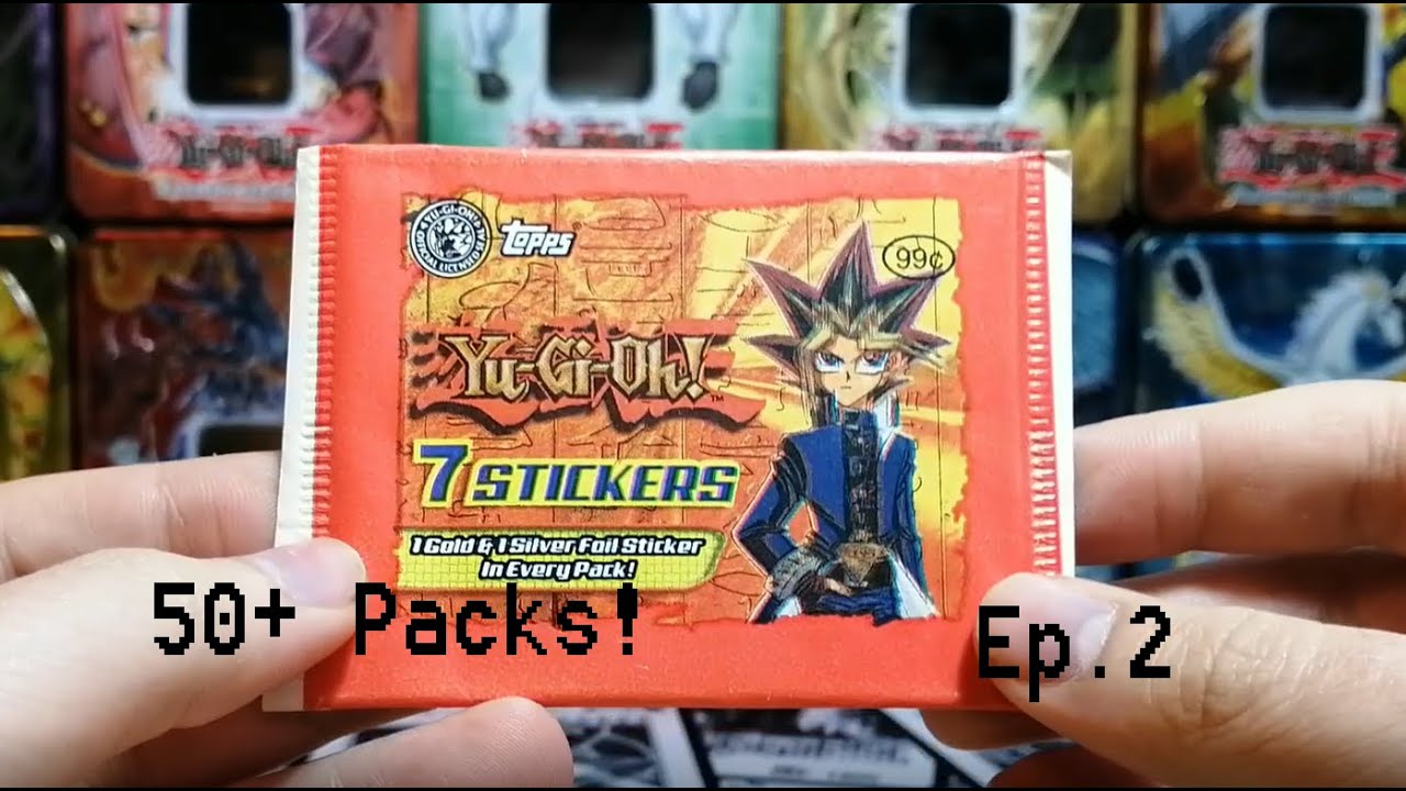 TOPPS Yu-Gi-Oh 2002 STICKERS OPENING (50+ Packs)! Opening Vintage