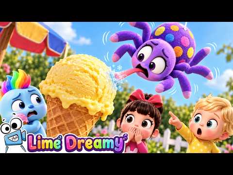 Itsy Bitsy Spider 🕷️🍪 The Sneaky Hungry Spider! 😋 | Funny Nursery Rhymes & Kids Songs | Lime Dreamy