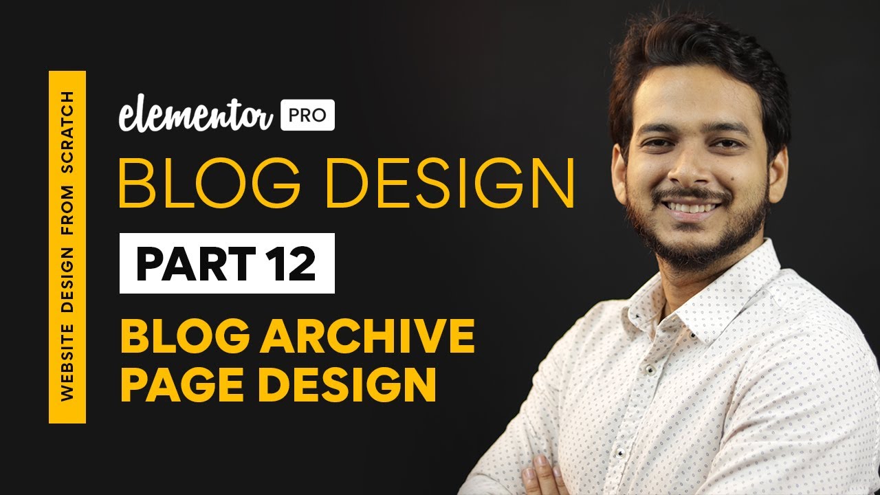 12 : Design Blog Archive Page | Build WordPress Blog Website Using ...
