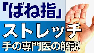 【手専門医解説】ばね指のストレッチ　自宅でできる！