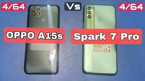 TECNO Spark 7 Pro and Oppo a15s Speed Test! PUBG MOBILE GAME TEST,