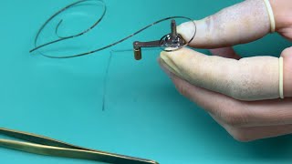 How to wind a left handed mainspring using right handed mainspring winder