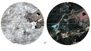 Virtual Microscope: Ορθόκλαστο, Βιοτίτης / Orthoclase, Biotite