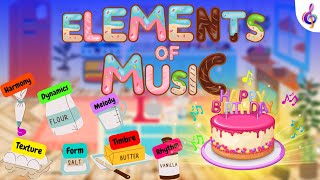 The Elements Of Music Bakes Music Cake! (overview for kids)