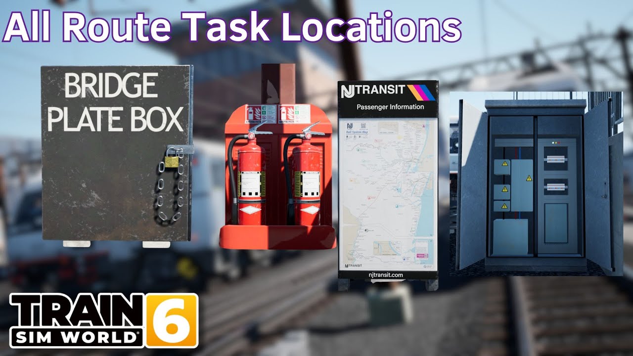 All Route Task Locations - Morristown Line - Train Sim World 6