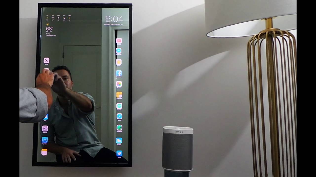 Apple Mirror - Smart Touchscreen Mirror - YouTube