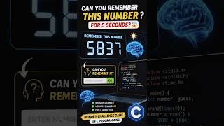 can you remember this number 😯? #cprogramming #coding #programming#learncoding #code#codegames#short