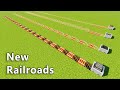 4 New Ways to Build Fastest Railroad in Minecraft !