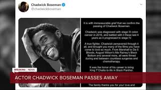 BREAKING NEWS : Rest In Peace : Chadwick Aaron Boseman Dies at age 43