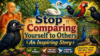 STOP COMPARING YOURSELF TO OTHERS 🌿 Best Moral Story | Motivational Short Story in English #crow #4k