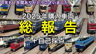 2025年に購入した鉄道模型（Nゲージ）を報告＆自己採点します。今年も1