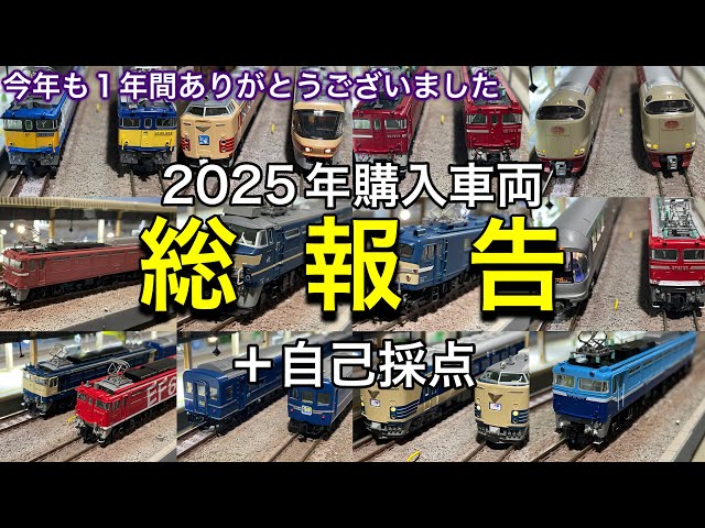 2025年に購入した鉄道模型（Nゲージ）を報告＆自己採点します。今年も1