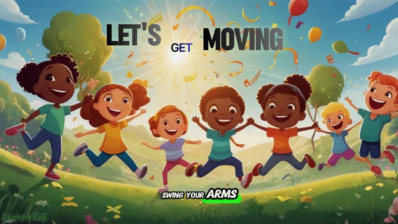 Let’s Get Moving! 🕺 Fun Dance Song for Kids | Animated Sing-Along for ...