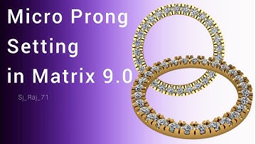 Micro Prong Setting in Matrix 9.0 #matrix #jewellery #tutorial