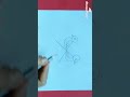 Easy Birds Drawing From Letter x #shorts