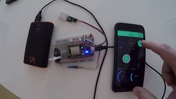 NodeMCU WiFi + Blynk app + servo + light + temp & umid