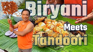 @ Home ???? Tandoori Chicken Infused Biryani-with Chicken & Eggs Tandoori meets Biryani fire vs flavour