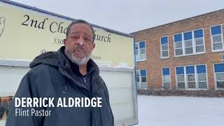 Flint Pastor Derrick Aldridge hopes to gain possession of the former Jefferson Elementary building