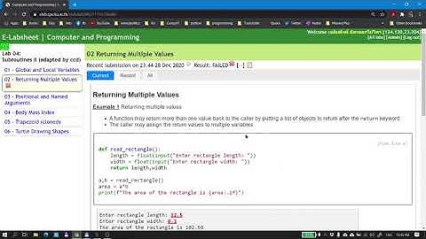 01204111 Guide to Lab 4 and 4x (Subroutine II)