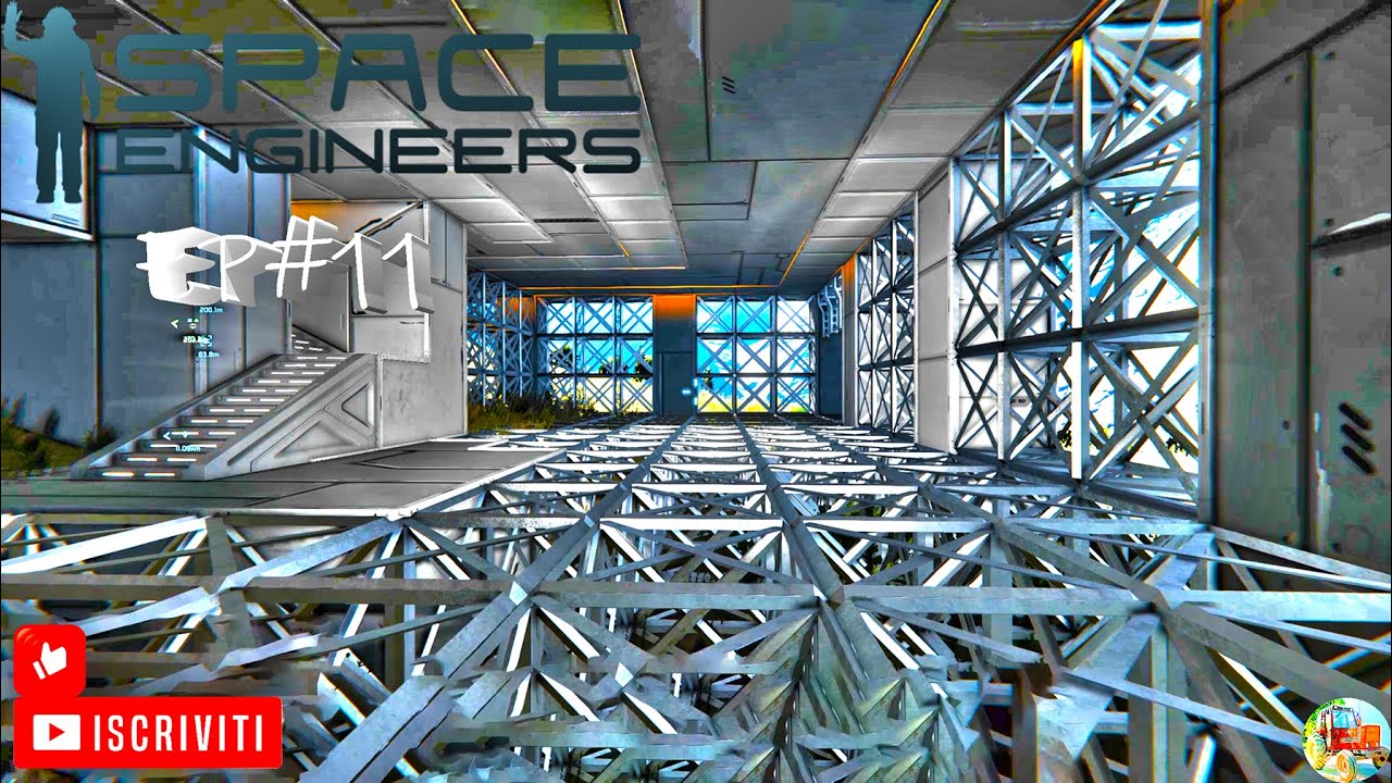 SPACE ENGINEERS ITA EP#11 UPGRADE SOTTO LA BASE E COLLAUDO NAVETTA ...