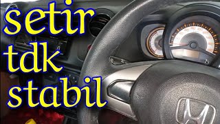 penyebab setir mobil tidak stabil // service setir mobil honda brio