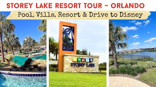 STOREY LAKE RESORT ORLANDO REVIEW & TOUR | Walk & Drive Around | Quick Drive To Disney With Us