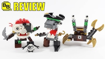 LEGO MIXELS SERIES 8 PYRRATZ TRIBE SHARX SKULZY LEWT REVIEW