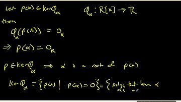 80 Kernel and image of the evaluation homomorphism
