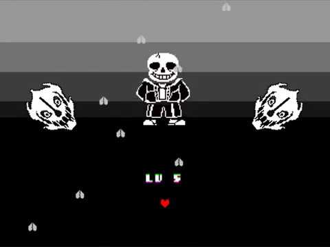 UNDERTALE Hard Mode: Sans Battle (fanmade genocide battle) by Vecc