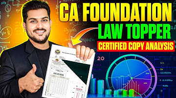 CA Foundation Law Topper Certified Copy Analysis Details Video || ICAI Paper Checking Revealed