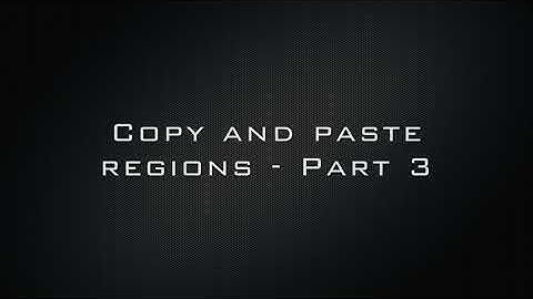 Copy and Paste Regions - Part 3 - Logic Pro X tutorial