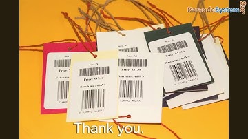 Make ready to use barcode labels for products in various industries