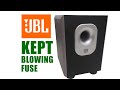 Fixing Subwoofer Keep blowing Fuse