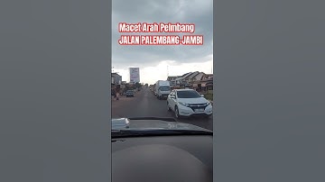 jalan Palembang Jambi Macet