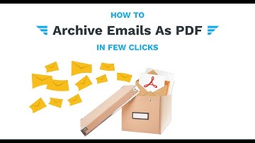Archive Emails As PDF With Email Detail Archive