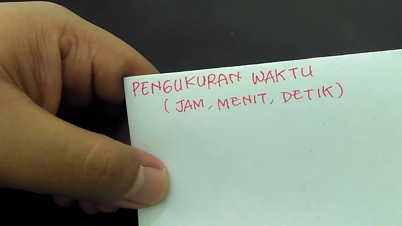 Pengukuran Waktu - YouTube